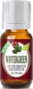 Recalled bottle of Wintergreen essential oil